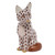 Herend Shaded Brown Fishnet Figurine - Sitting Fox 1.5 inch L X 1.75 inch H