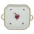 Herend Porcelain Chinese Bouquet Raspberry Square Tray with Handles 12.75L X 12.75W