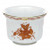 Herend Porcelain Chinese Bouquet Rust Mini Cachepot 4.5L X 4.5H