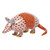 Herend Shaded Rust Fishnet Figurine - Armadillo 3 inch L X 1.5 inch H
