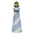 Herend Shaded Blue Fishnet Figurine - Lighthouse 4.75 inch H