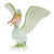 Herend Shaded Green Fishnet Figurine - Pelican With Fish 4.25 inch L X 3.75 inch H