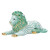 Herend Green Fishnet Figurine - Lion 4.75 inch L X 2.5 inch H