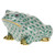 Herend Green Fishnet Figurine - Frog 1.75 inch H