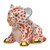 Herend Shaded Rust Fishnet Figurine - Little Tiger Cub 2 inch L X 1.75 inch H