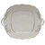 Herend Platinum Edge Square Cake Plate With Handles