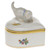 Herend Queen Victoria Heart Box With Cat 2.75 inch H