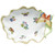Herend Queen Victoria Fancies Large Leaf Dish With Butterfly 10