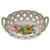 Herend Printemps Small Openwork Basket With Handles 3.5 inch