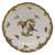 Herend Rothschild Bird Chocolate Brown Border Salad Plate - Motif 12 7.5 inch D