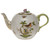 Herend Rothschild Bird Tea Pot With Rose (36 Oz) 5.5 inch H