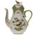 Herend Rothschild Bird Green Border Coffee Pot With Bird (36 Oz) 8.5