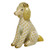 Herend Porcelain Shaded Butterscotch Poodle 2.75L X 3.25H
