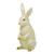 Herend Porcelain Shaded Butterscotch Large Standing Rabbit 6L X 11.5H