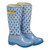 Herend Porcelain Shaded Blue Pair Of Rain Boots 2.25L X 2.5H