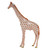 Herend Rust Fishnet Figurine - Small Single Giraffe 5.25 inch H