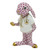 Herend Porcelain Shaded Raspberry Pink Medical Bunny 2L X 2W X 3.25H