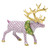 Herend Porcelain Shaded Raspberry Pink Holiday Reindeer 6.5L X 5.75H