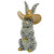 Herend Porcelain Shaded Black Cowboy Bunny 2L X 2W X 3.5H