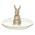 Herend Porcelain Shaded Chocolate Bunny Ring Holder 2.25H X 4D