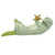 Herend Porcelain Shaded Key-Lime-Green Sea Otter With Starfish 3.75L X 1.25H