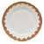 Herend White With Rust Border Dinner Plate 10.5 inch D