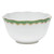 Herend White With Green Border Round Bowl (3.5Pt) 7.5 inch D - Jade