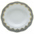 Herend Porcelain White with Gray Border Dessert Plate 8.25D - Gray