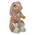 Herend Porcelain Shaded Rust Bunny Slippers 1.5L X 2.5H