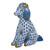 Herend Porcelain Shaded Sapphire Blue Poodle 2.75L X 3.25H