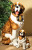 Intrada Italy Large Saint Bernard Dog Statue