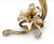 Jay Strongwater Roselyn Orchid Double Candlestick - Golden