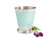 Julia Knight Classic 9.75" Waste Basket  Aqua