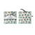 Le Cadeaux Madrid Turquoise Gift Set - Cocktail Napkins With Laguiole Mini Cheese Knife