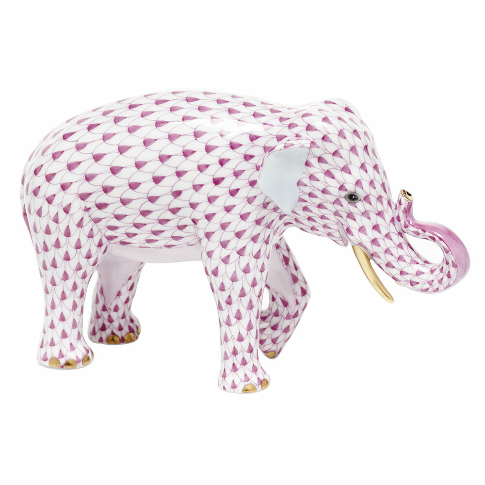 Herend Porcelain Elephant Figurines