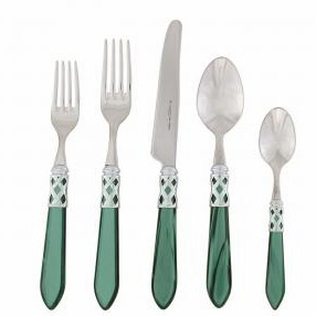 Vietri Aladdin Brilliant Green Flatware