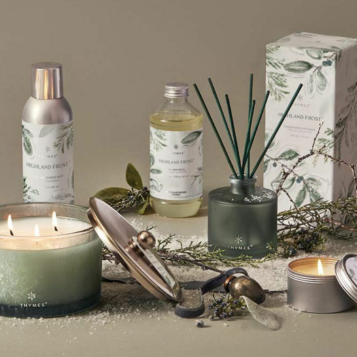 Thymes Highland Frost Fragrance Collection