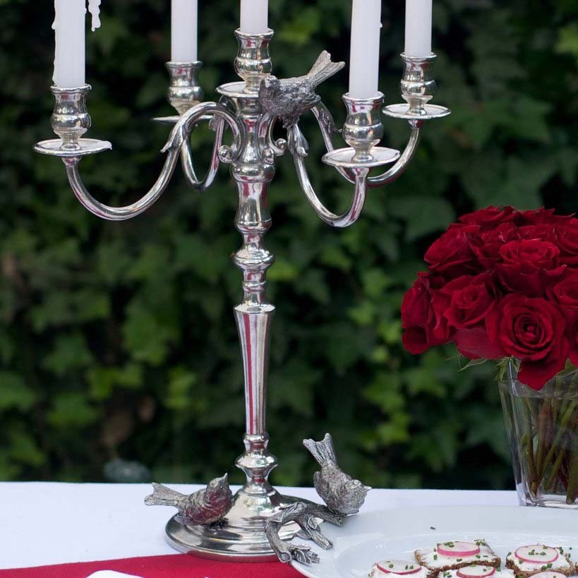 Vagabond House Pewter Candlesticks & Snuffers