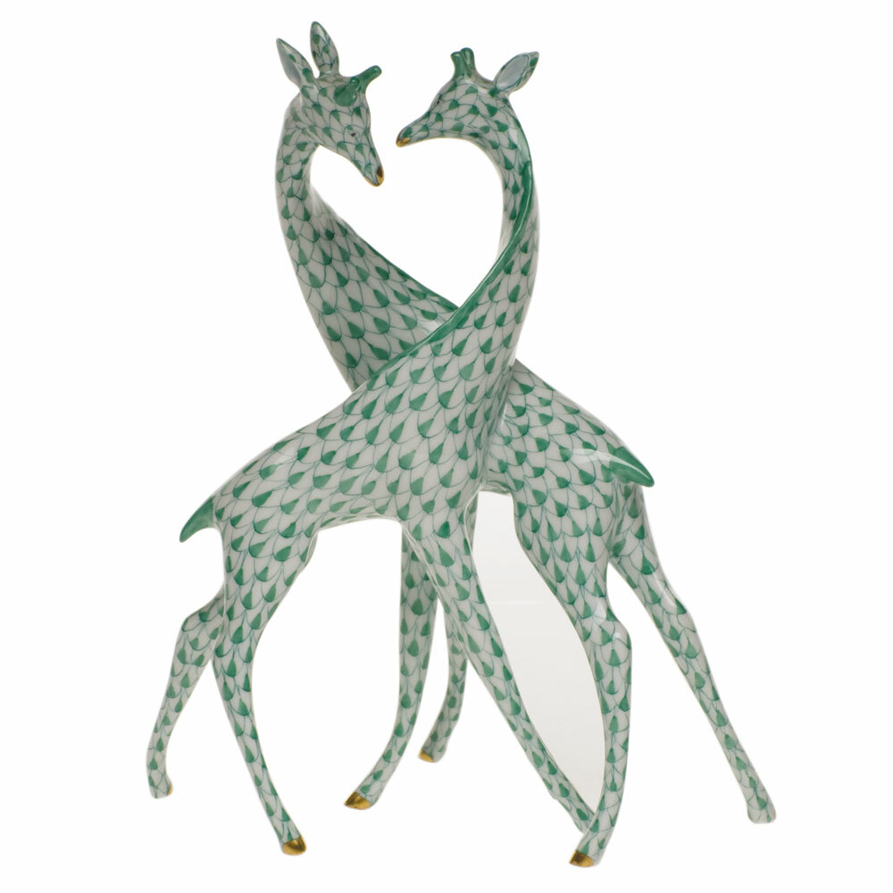 Herend Porcelain Giraffe Figurines