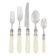 Vietri Aladdin Brilliant Ivory Flatware