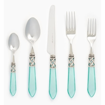 Vietri Aladdin Antique Aqua Flatware