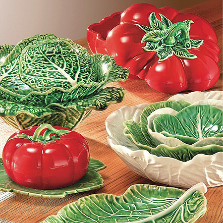 Bordallo Pinheiro Tomato Majolica Dishes