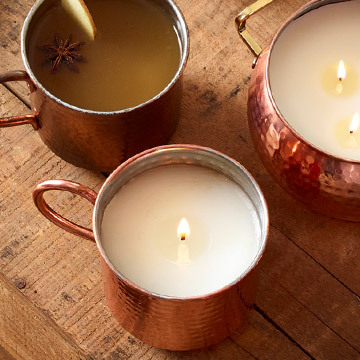 Thymes - Simmered Cider Candle Tin with Gold Lid