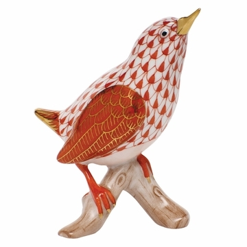 Herend Shaded Rust Bird Figurines