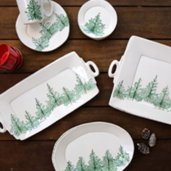 Vietri Lastra Holiday & Winterland Dinnerware