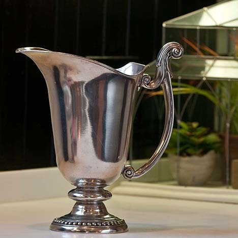 MATCH Pewter Glass Pitcher with Handle