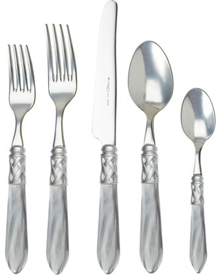 Vietri Aladdin Antique Light Gray Flatware