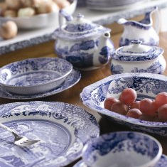 Blue italian clearance spode dishes