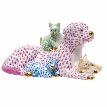 Herend Porcelain Dog Figurines