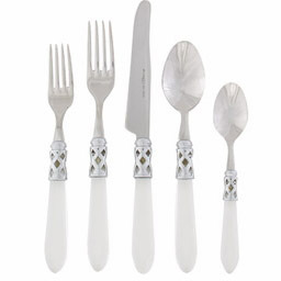 Vietri Aladdin Antique Clear Flatware